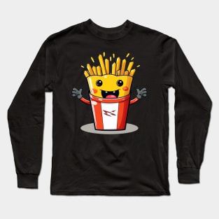 kawaii french fries T-Shirt cute  gilrl Long Sleeve T-Shirt
